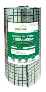 Подложка для теплого пола с разметкой ISOHOME ПЛ 5 мм (1,2*25м) 30 м2