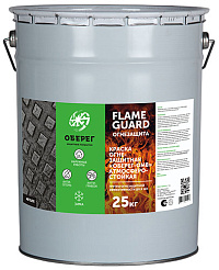 Краска огнезащитная атмосферостойкая зимняя FlameGuard ОБЕРЕГ – ОМВ 25 кг